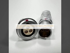 3 Coaxial Push Pull Circular Connectors plug PPS PEEK Insulator