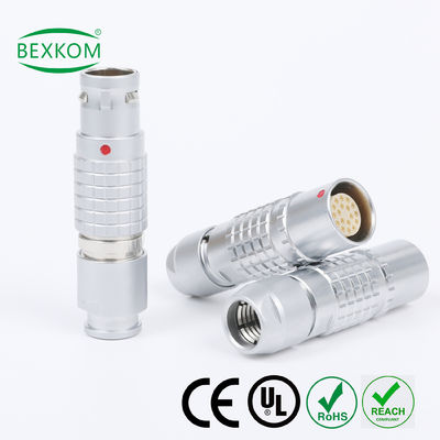 अच्छी कीमत Harsh environment use contact gold plated EMC shielding Waterproof top quality use push pull locked compatible to LEMO ODU Fischer metal circular connectors ऑनलाइन